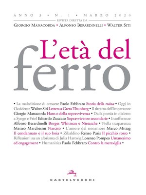 cover image of Età del ferro 1/2020